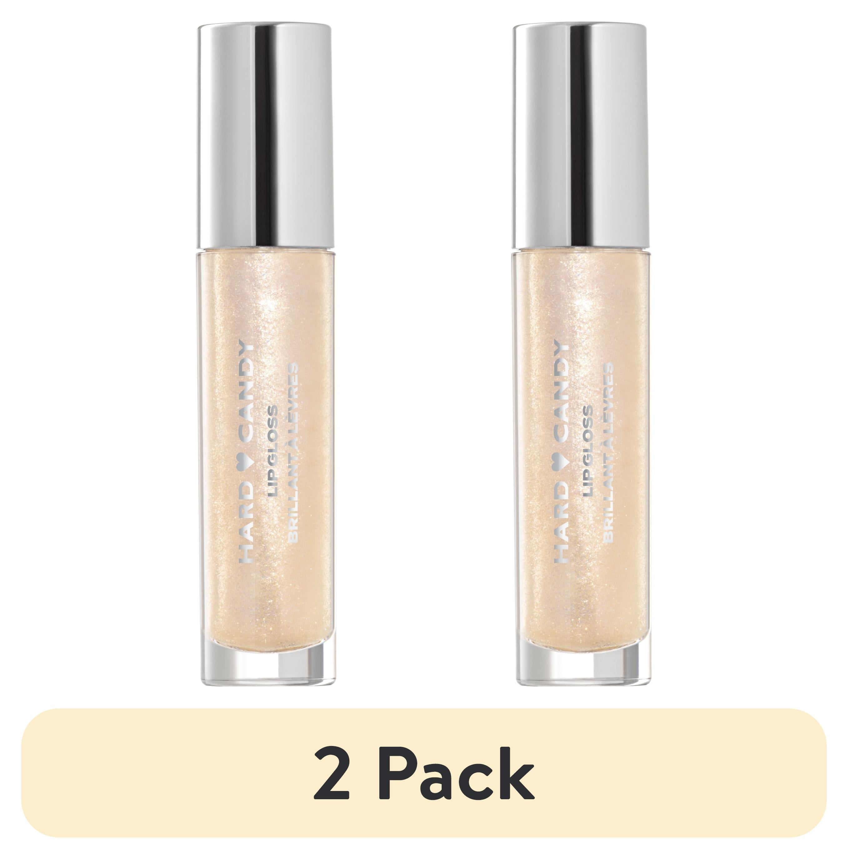 (2 pack) Hard Candy Glosstopia Lip Gloss, High-Shine Hydrating, Hyaluronic Acid, Golden Shimmer