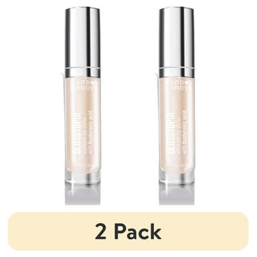 (2 pack) Hard Candy Glosstopia Lip Gloss, High-Shine Hydrating, Hyaluronic Acid, Sprinkles on Top, Pink Shimmer