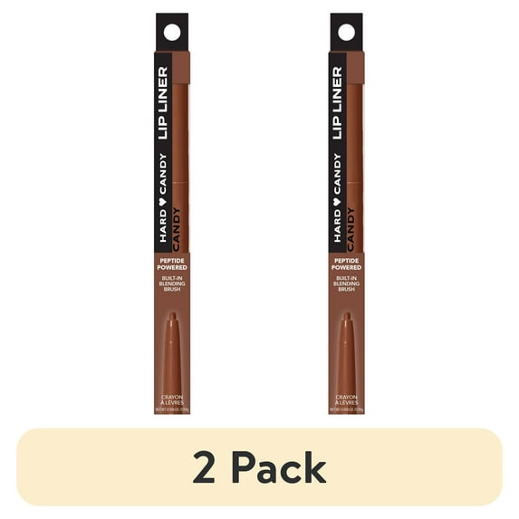 (2 pack) Hard Candy Insta Pout Lip Liner, Plumping, Boyfriend, Brown