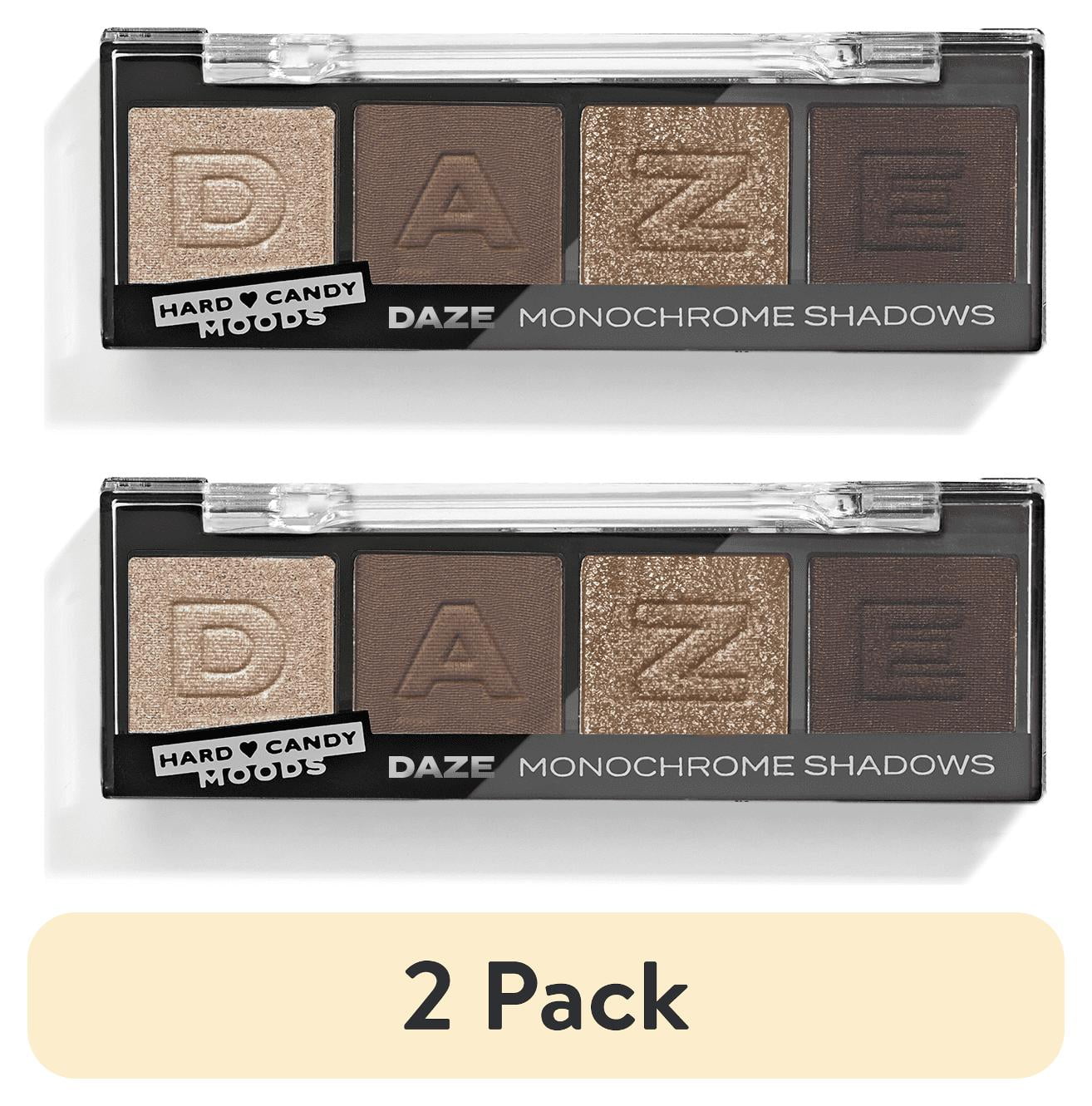(2 pack) Hard Candy, Moods Shadow Palette, 4 Bold & Buildable Monochromatic Shades, DAZE, .10oz