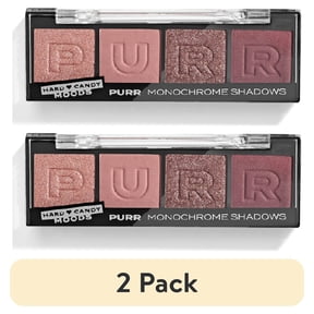 (2 pack) Hard Candy, Moods Shadow Palette, 4 Bold & Buildable Monochromatic Shades, PURR, .10oz