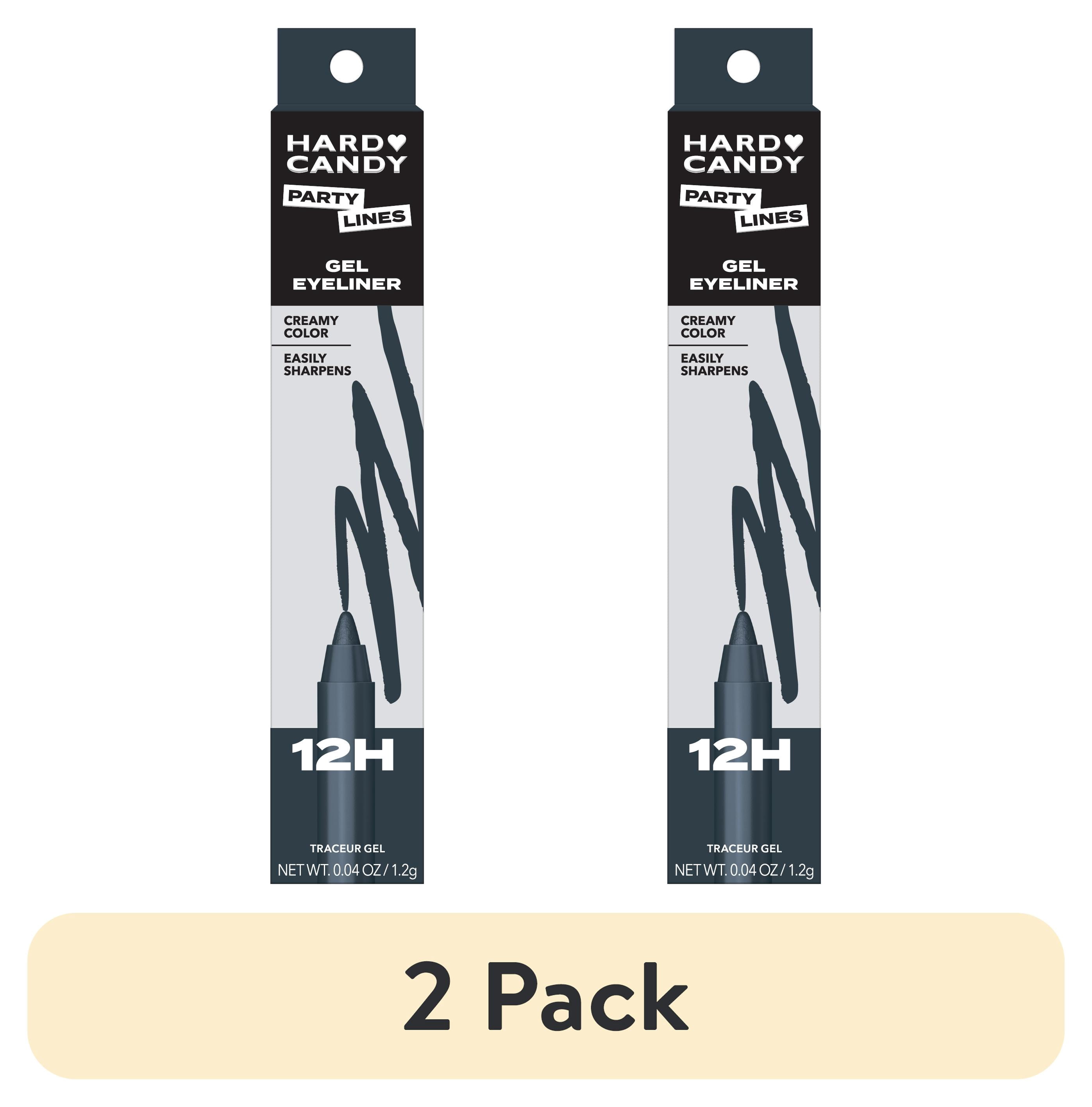 (2 pack) Hard Candy Party Lines Gel Eyeliner, Pencil Liner, 12HR Waterline Safe, Jailbreak, Matte Grey
