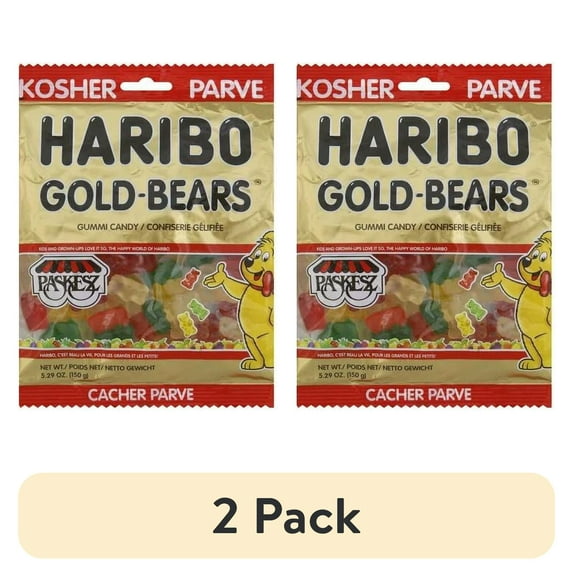 (2 pack) Haribo Goldbears Gummi Candy, 5.29oz