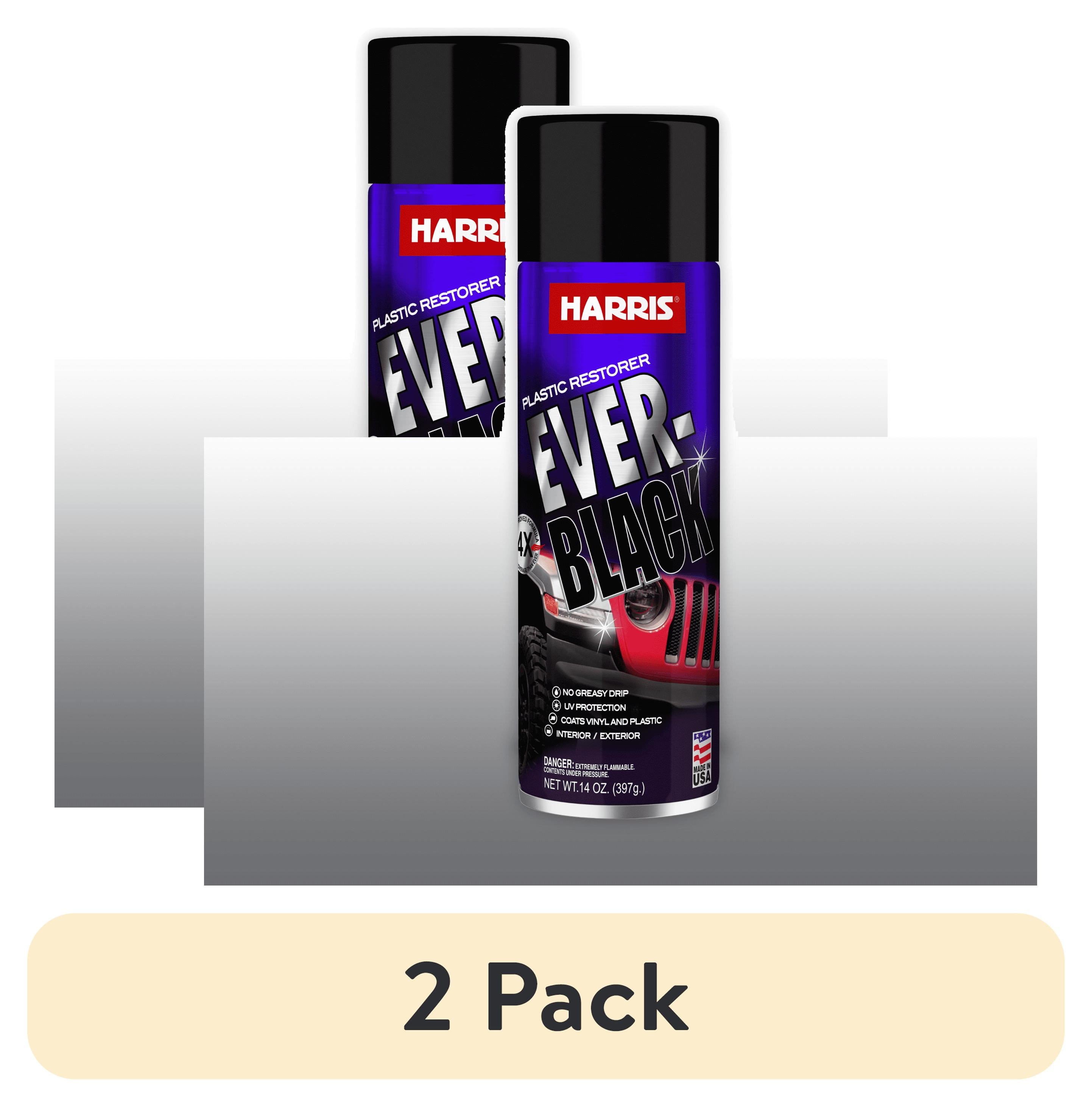 2 pack) Harris Ever-Black 13oz Plastic-Trim Restorer Back to Black