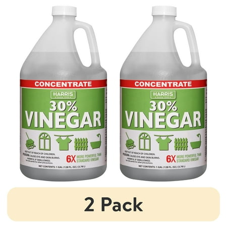 (2 pack) Harris 30% Concentrated Vinegar, Multi-Purpose Use for Home and Outdoor, 1 Gallon