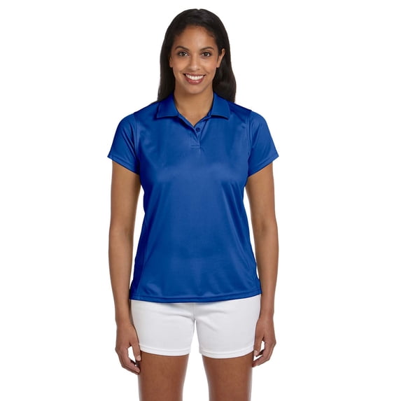 (2 pack) Harriton M315W Ladies 4 oz. Polytech Polo