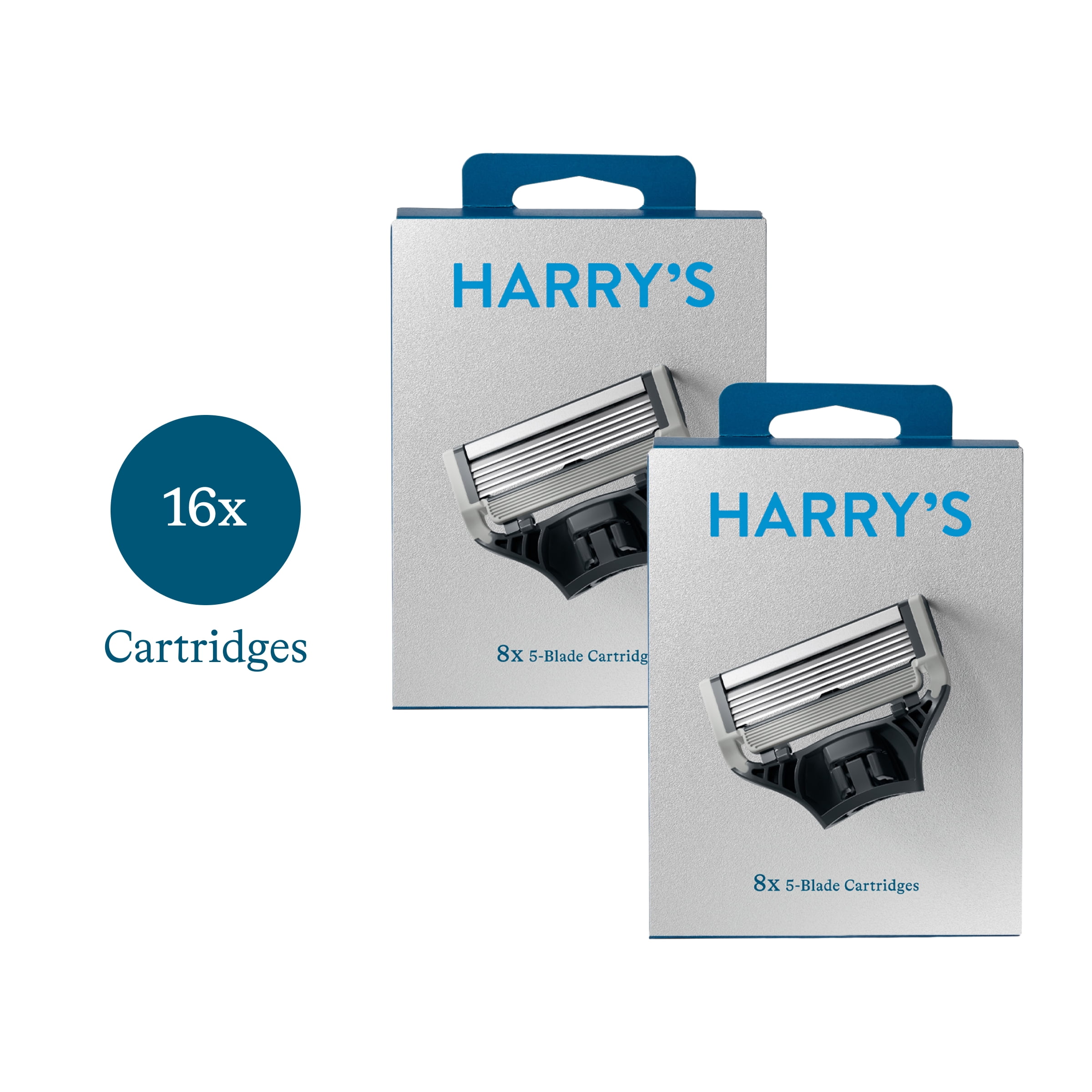 (2 pack) Harry's Men's Razor Blade Refill Cartridges, 8 Count