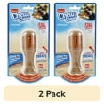 thumbnail interactive-video image 1 of (2 pack) Hartz Chew ‘n Clean Drumstick Dog Chew Toy, Chicken Flavored, Nylon, Extra Small, 1 of 15