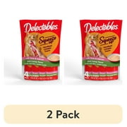 2 pack Hartz Delectables Squeeze Up Tuna & Salmon with Catnip Flavored Lickable Cat Treat, 4ct