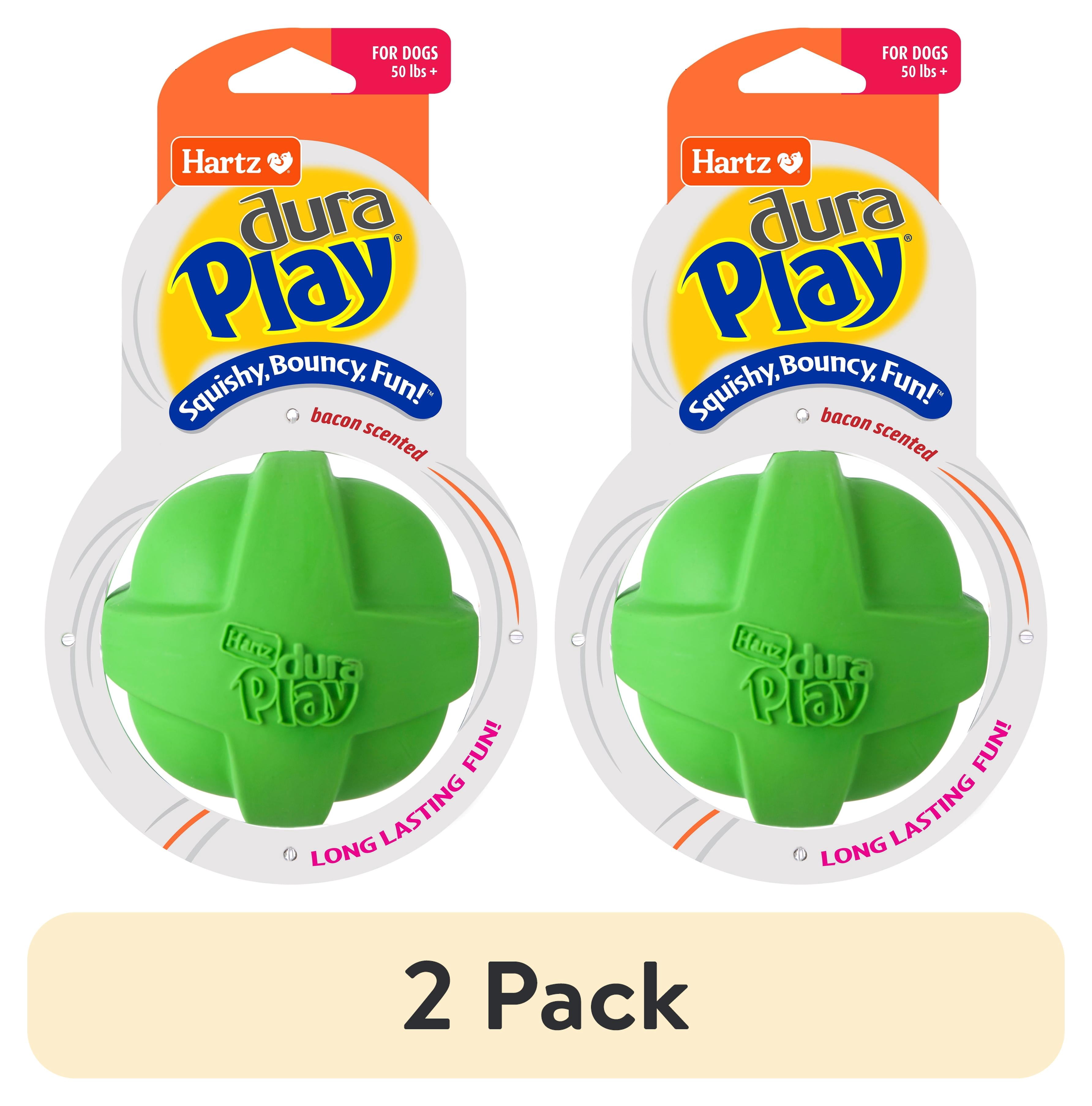 (2 pack) Hartz Dura Play Ball Dog Toy, Large, Color May Vary