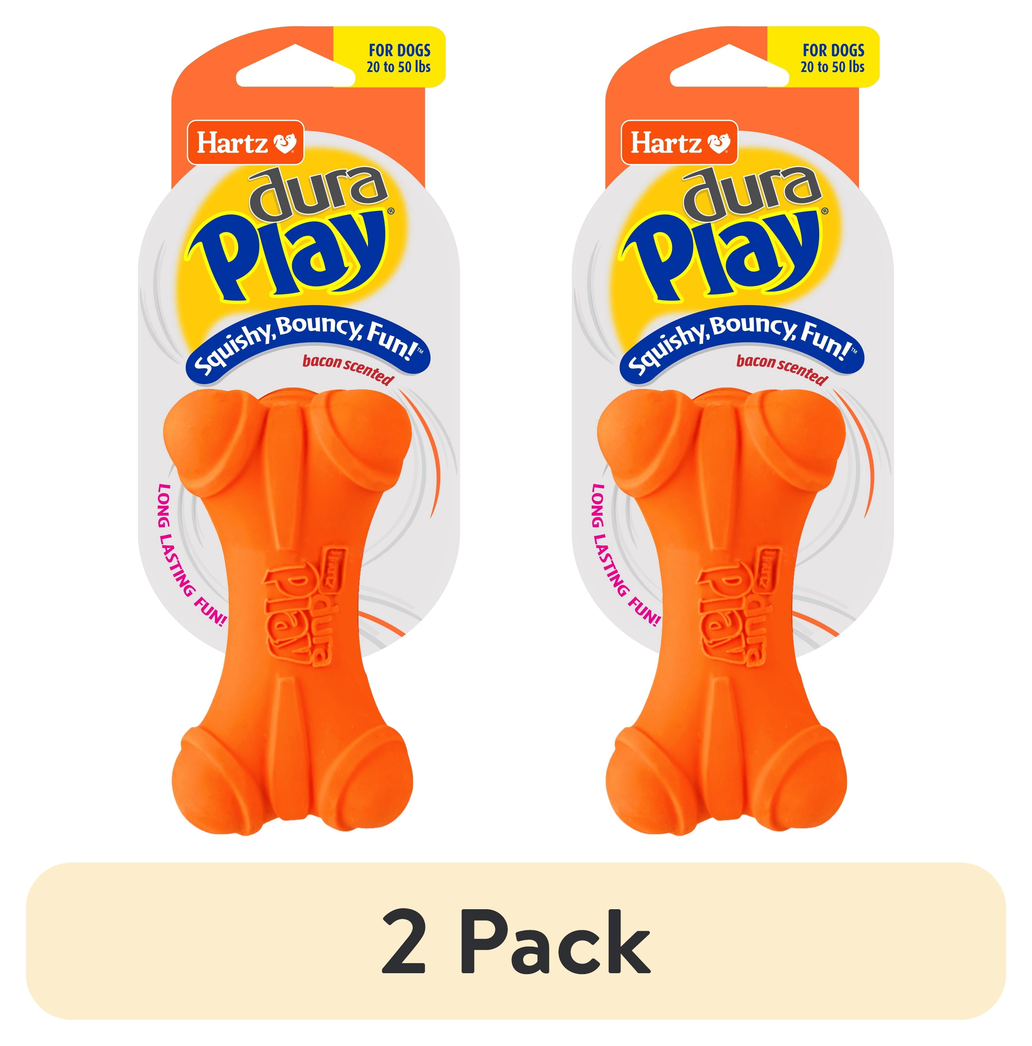 (2 pack) Hartz DuraPlay Medium Dog Bone, Latex, 1 Count