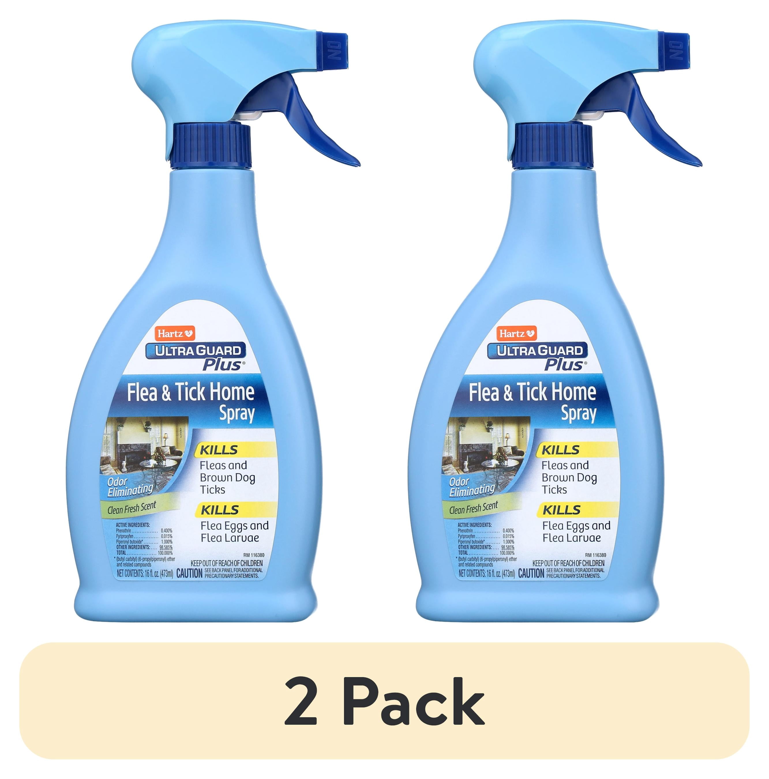 (2 pack) Hartz UltraGuard Plus Flea and Tick Home Spray, Liquid, 16oz