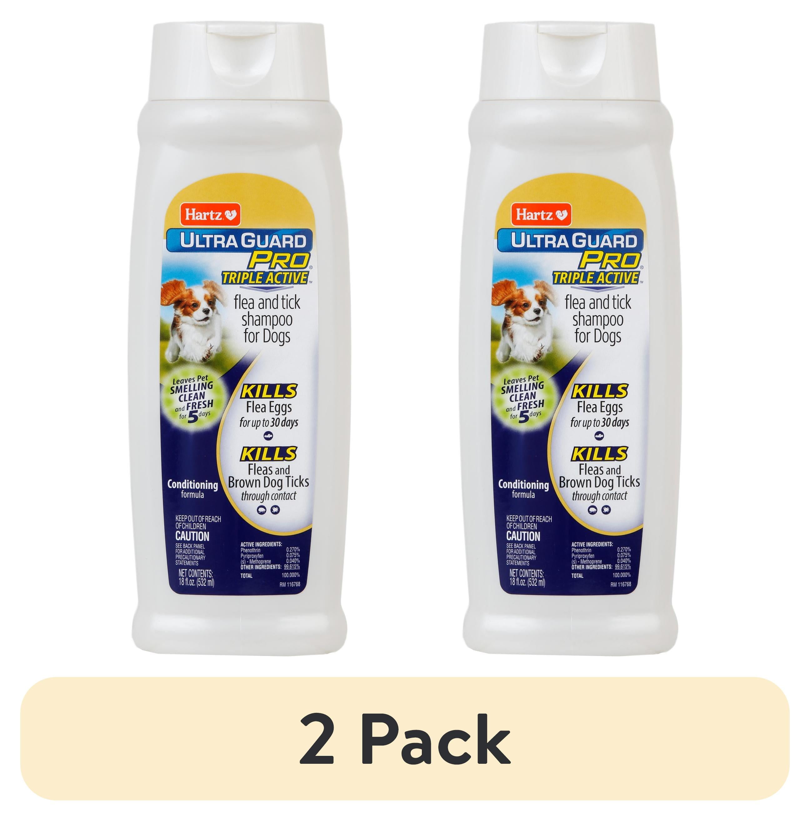 pack) Hartz UltraGuard Pro Triple Active Flea Tick Shampoo for