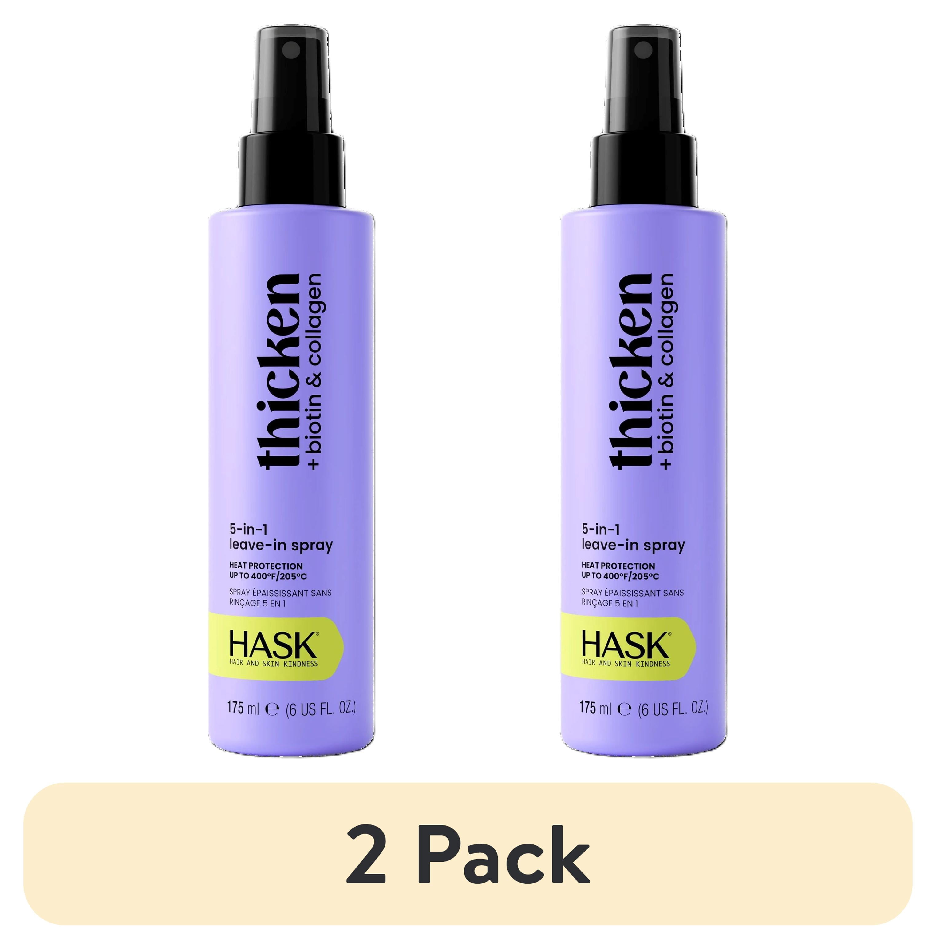 (2 pack) Hask Biotin Boost Thickening 5-in-1 Leave-in Spray, 6 fl oz