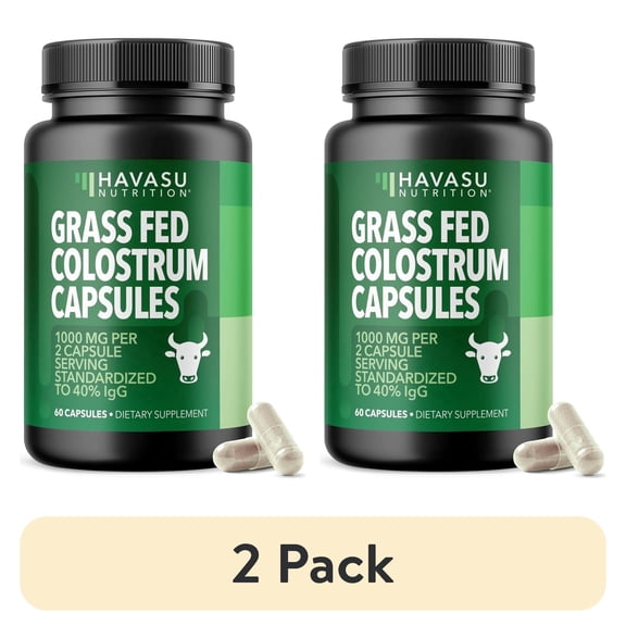 Havasu Nutrition Grass Fed Bovine Colostrum Capsules 1000mg, Immune ...