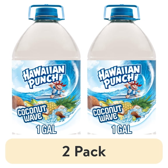 (2 pack) Hawaiian Punch Coconut Wave Juice, 1 Gal, Bottle