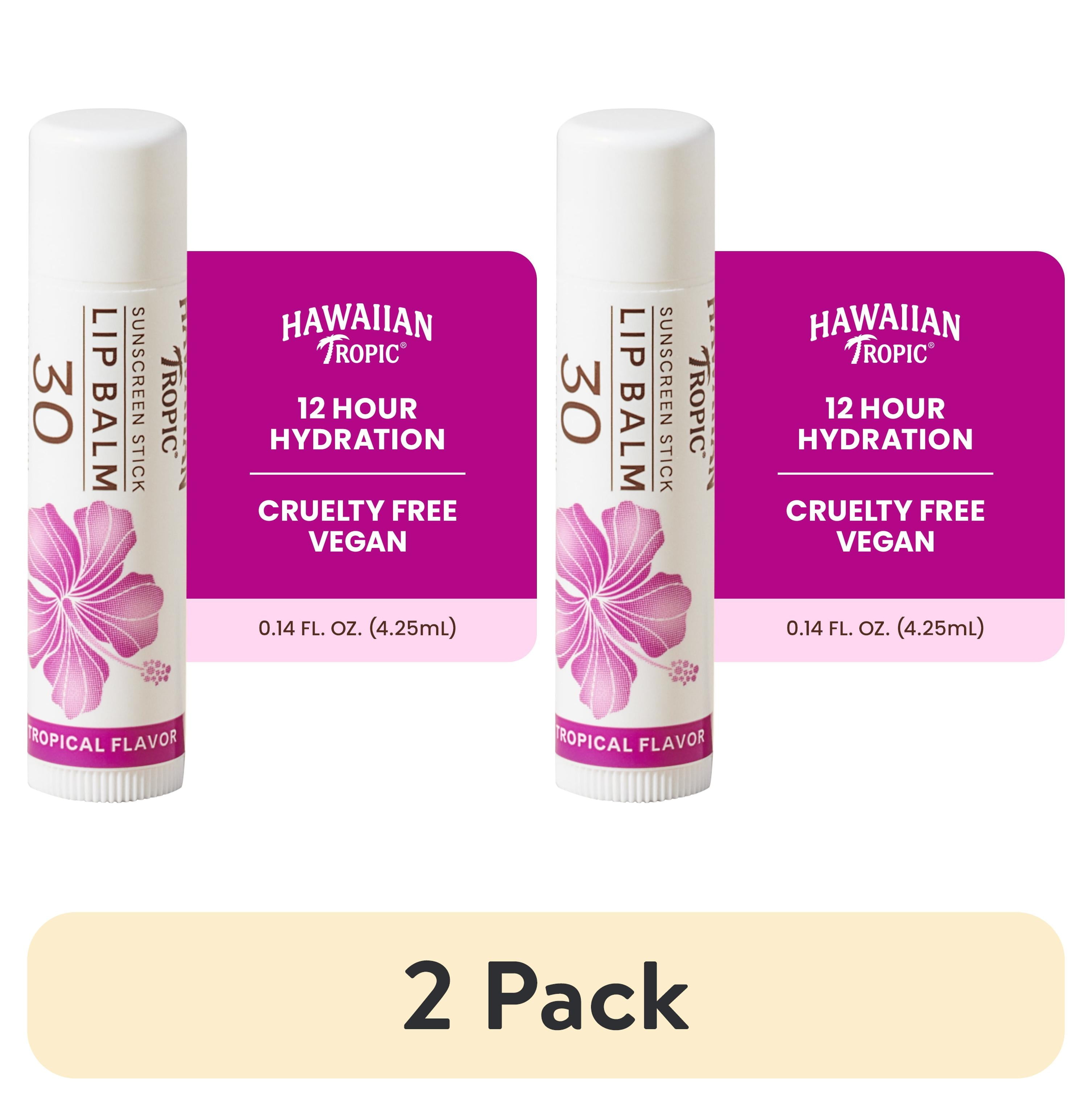 2 pack) Hawaiian Tropic Tropical Lip Balm SPF 30, 0.14oz - Walmart.com