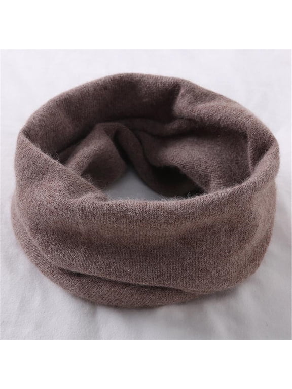 2 pack Headband Scarf Neck Gaiter - Womens Head Wrap Mens Motorcycle Fashion,Neck Gaiter Windproof Thermal Ski Tube Scarf Cold-proof Men And Women (Deep camel color)