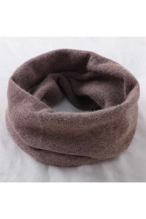 2 pack Headband Scarf Neck Gaiter - Womens Head Wrap Mens Motorcycle Fashion,Neck Gaiter Windproof Thermal Ski Tube Scarf Cold-proof Men And Women (Deep camel color)