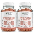 thumbnail image 1 of (2 pack) Health Dose Prenatal & Postnatal Vitamins DHA & Folic Acid, Gluten & Sugar-Free, Vitamin B6, B12, C + Zinc 90 Gummies., 1 of 7