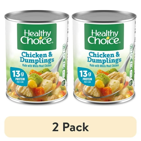 (2 pack) Healthy Choice Chicken & Dumplings Canned Soup, 15 oz.