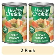 (2 pack) Healthy Choice Chicken With Rice Canned Soup, 15 oz