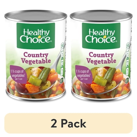 (2 pack) Healthy Choice Country Vegetable Canned Soup, 15 oz