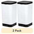 thumbnail image 1 of (2 pack) Hefty 2.6 Gallon Trash Can, Plastic Step On Bathroom Trash Can, White, 1 of 8