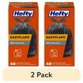 thumbnail image 1 of (2 pack) Hefty Easy Flaps Multipurpose Large Trash Bags, 30 Gallon, 40 Count, 1 of 8