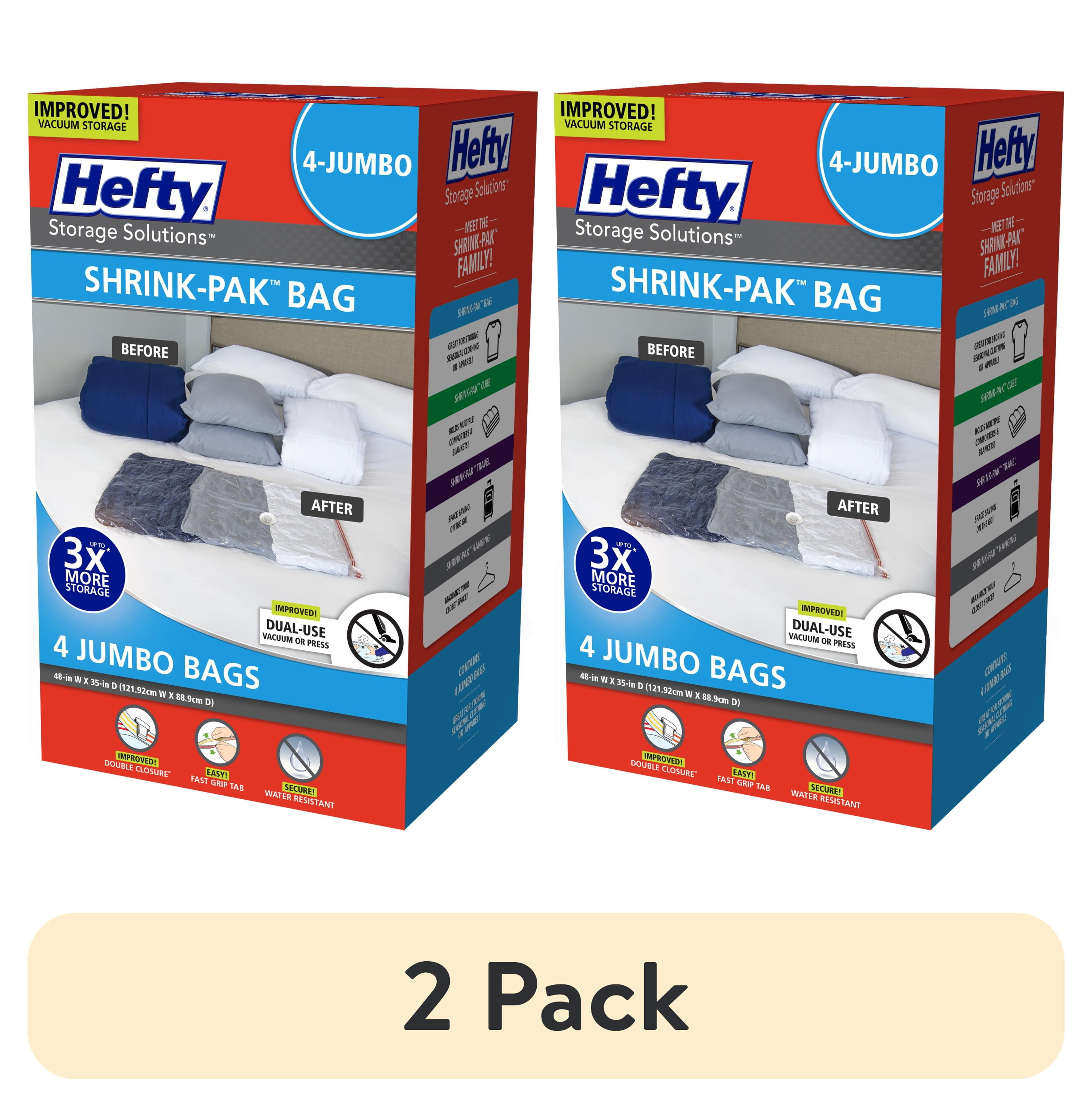 マスクゴム 4,000m 特大袋 2-pack-Hefty-Shrink-Pak-4-
