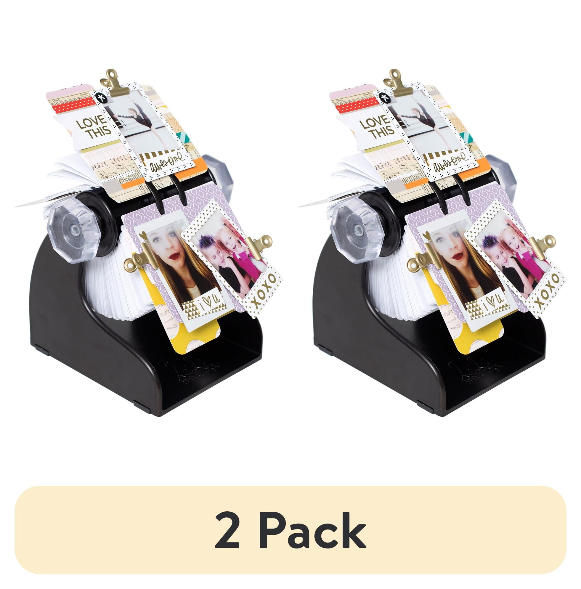 2 pack) Heidi Swapp Memorydex Spinner-Black - Walmart.com