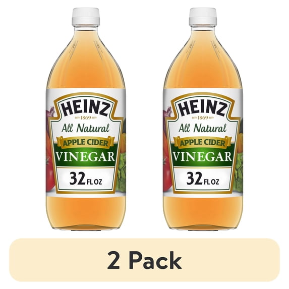 (2 pack) Heinz All Natural Apple Cider Vinegar with 5% Acidity , 32 fl oz Bottle