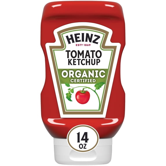 (2 pack) Heinz Organic Tomato Ketchup, 14 oz Bottle