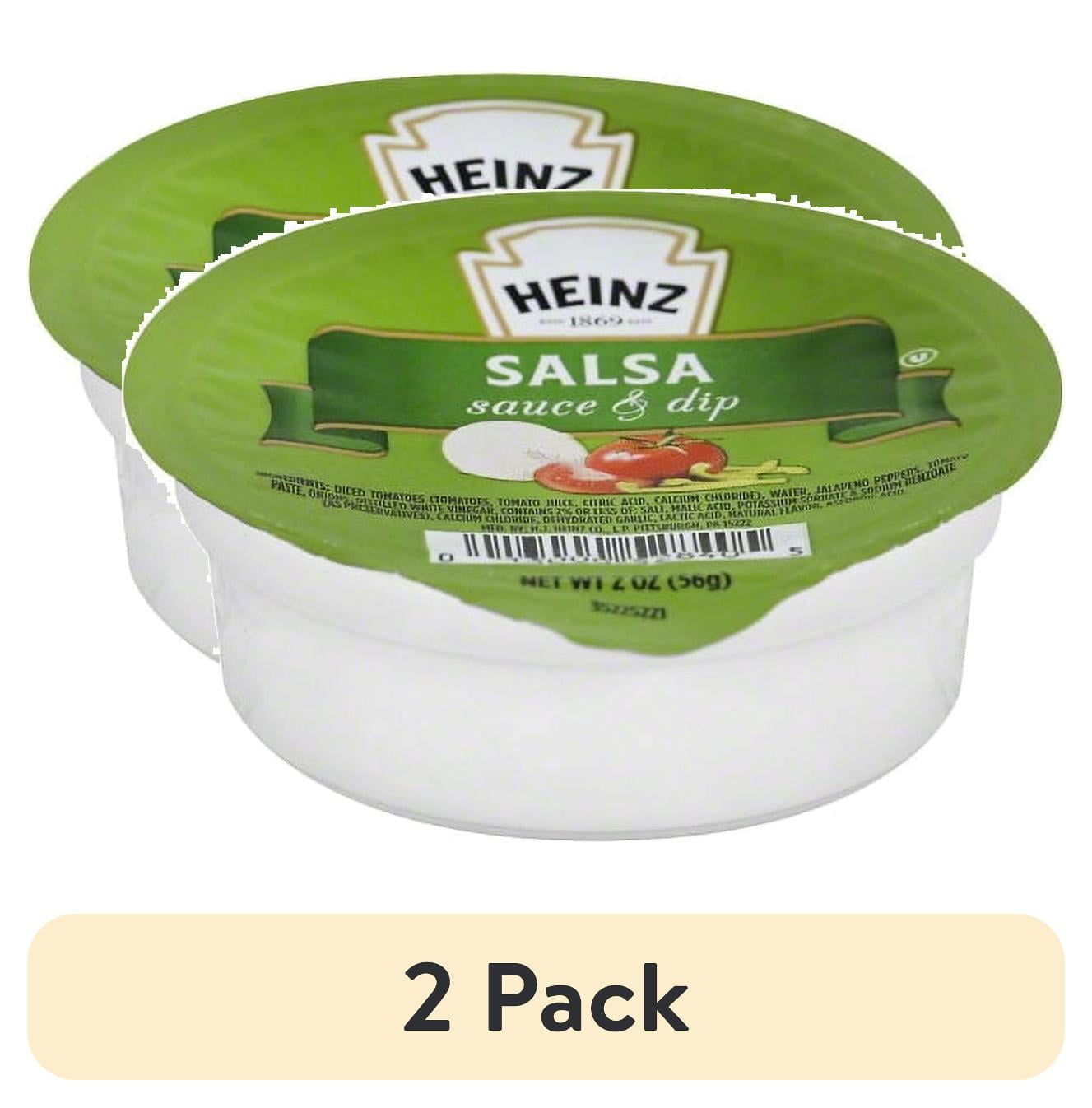 (2 pack) Heinz Salsa Single Serve Sauce & Dip (60 ct Pack, 2 oz Dipping Cups)