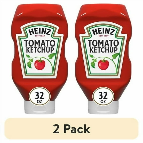 (2 pack) Heinz Tomato Ketchup, 32 oz Bottle