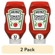 (2 pack) Heinz Tomato Ketchup, 32 oz Bottle