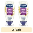 thumbnail image 1 of (2 pack) Hellmann's Garlic Aioli Dip & Spread Condiments Dipping Sauce, 11.5 fl oz Squeeze Bottle, 1 of 11