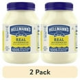 thumbnail image 1 of (2 pack) (2 pack) Hellmann's Real Mayonnaise Condiment Gluten Free, Made with Cage-Free Eggs, Football Game Condiments, 30 oz, 1 of 6