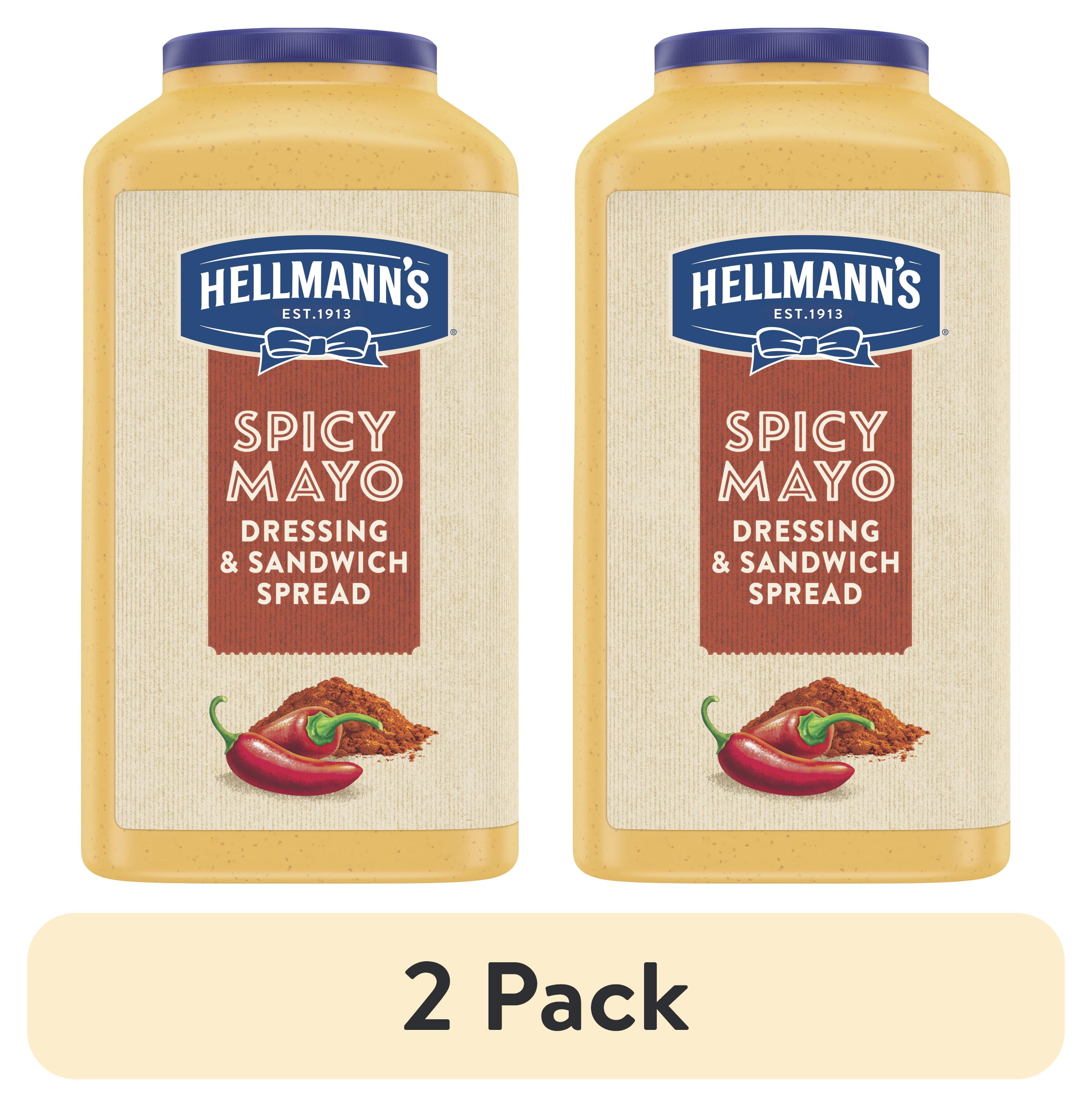 (2 pack) Best Foods Spicy Mayonnaise, Sandwich Spread and Condiment, 1 Gallon, 128 oz