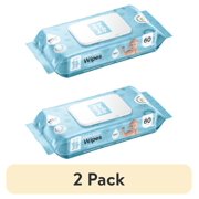 (2 pack) Hello Bello Baby Wipes, 60 Unscented Plant-Based Wipes, 1 Pouch (Choose Your Count)