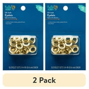 (2 pack) Hello Hobby 1/4" Eyelets Brass 15