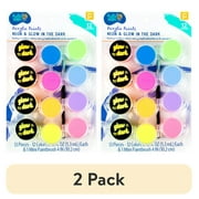 (2 pack) Hello Hobby Acrylic Paint Strips & Paintbrush Set, Child, Ages 3+
