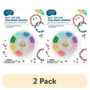 (2 pack) Hello Hobby Clay Bead Jewelry Making Kit for Kids