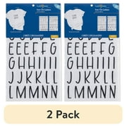 (2 pack) Hello Hobby 69-Piece Iron-on Letters, 2 Sheets