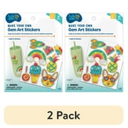 (2 pack) Hello Hobby Make Your Own Diamond Art Stickers Craft Kit, Unisex Child