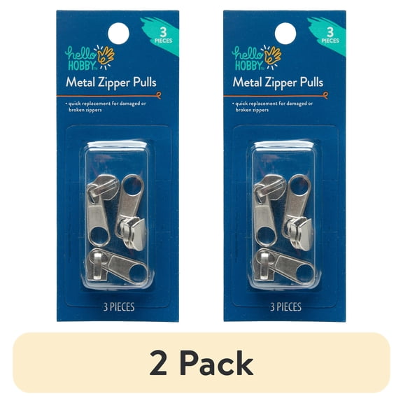 (2 pack) Hello Hobby Met Zipper Pull