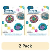 (2 pack) Hello Hobby Paint Your Own Decorative Rocks, Child Craft Kit