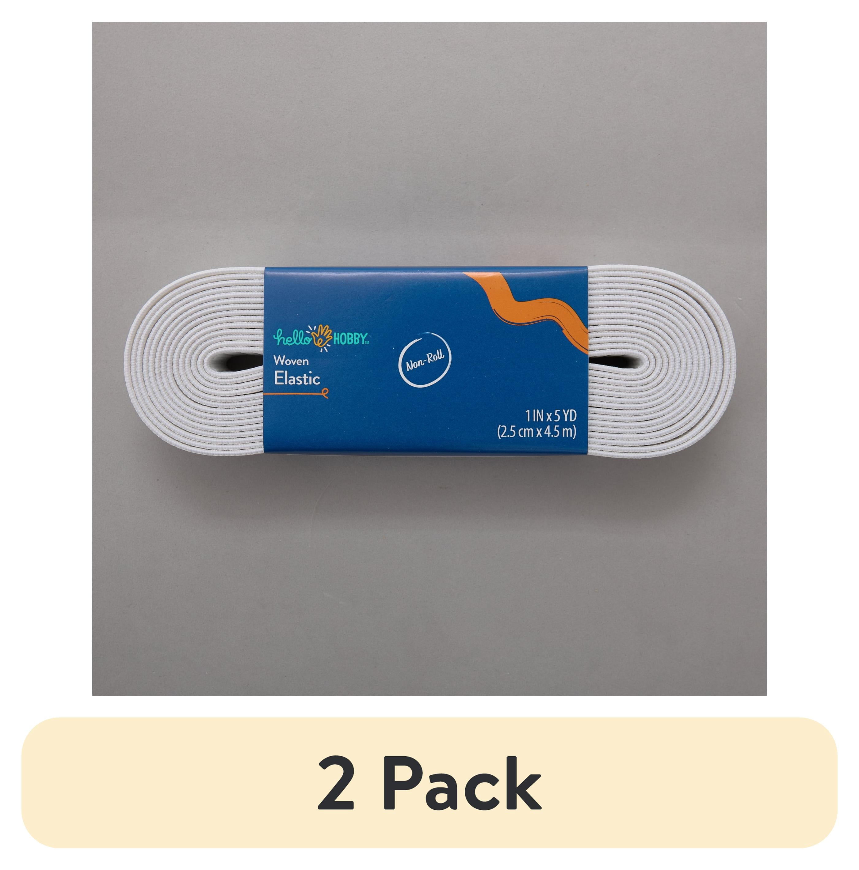 (2 pack) Hello Hobby White Ribbon 1-Inch by 5-Yard Sewing & Craft