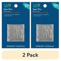 (2 pack) Hello Hobby Satin Size 17 Steel Silver Pins (450 Count)