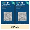 thumbnail image 1 of (2 pack) Hello Hobby Size 1 Curved Nickel-Plated Steel Safety Pins (50 Count), 1 of 5